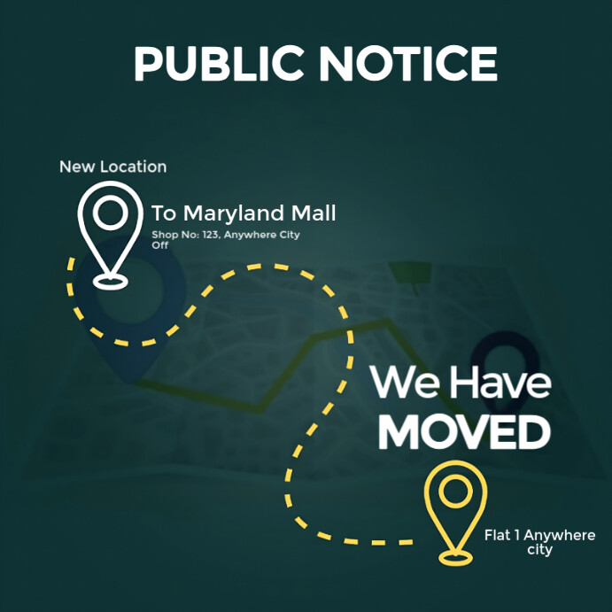 Business Relocation Announcement Template | PosterMyWall