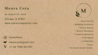Hijau Wedding Event Program นามบัตร Template - Page 2