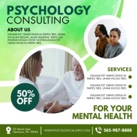 Green Psychology Consulting Instagram Video T Persegi (1:1) template
