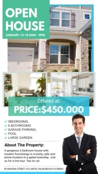 Green Real Estate Agency Realtor Ad Digital Display (9:16) template