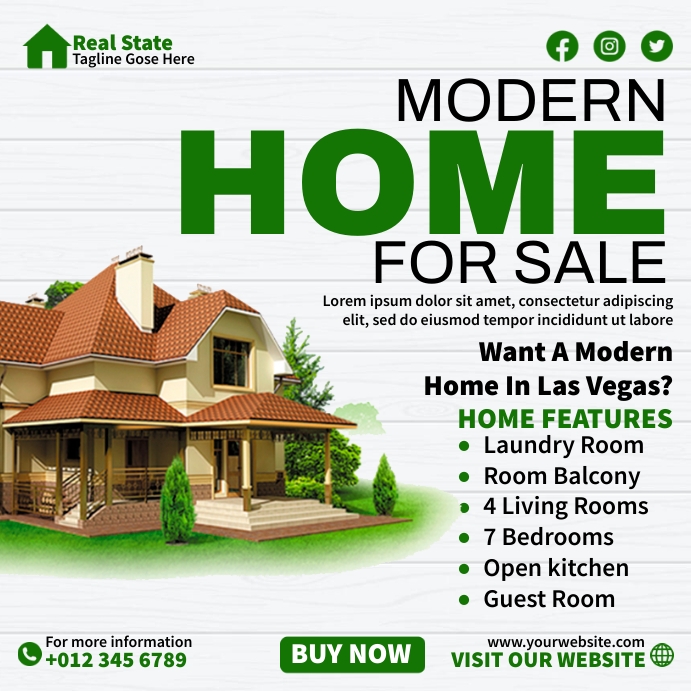Copy of Green Real Estate | PosterMyWall