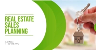 Green Real Estate Sales Plan Facebook Cover template