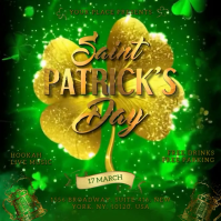 Green Saint Patrick's Day Instagram Post template