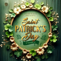 Green Saint Patrick's Day Instagram Post Video template