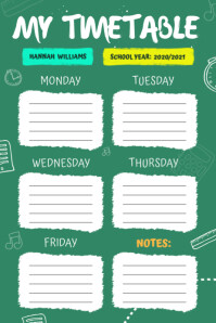 436+ Free Timetable Templates | PosterMyWall
