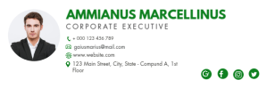 White Business Card Email Header Template
