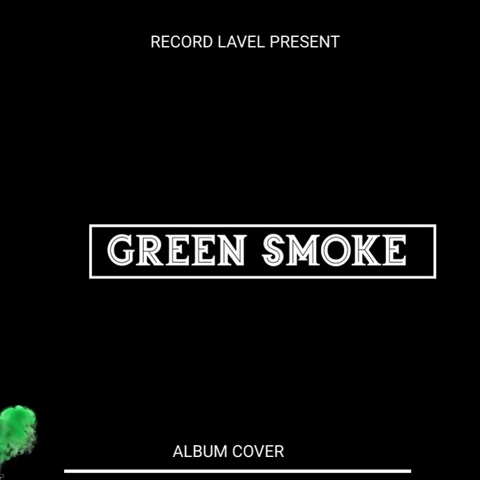 Green smoke album cover Template PosterMyWall