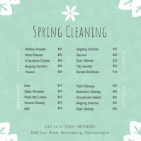 Green Spring Cleaning Instagram Post template