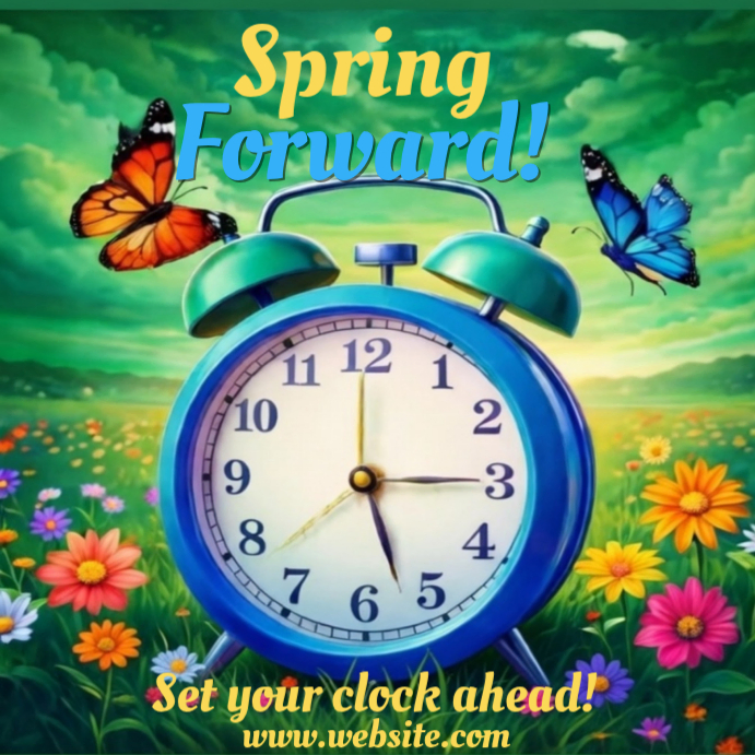 Green Spring Forward Festival Instagram Post Template | PosterMyWall