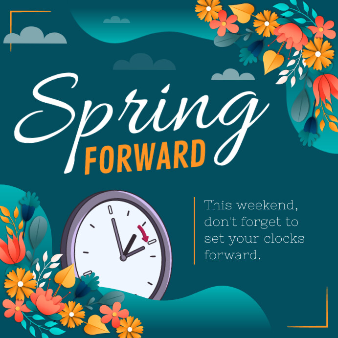 Copy of Green Spring Forward Instagram Image | PosterMyWall