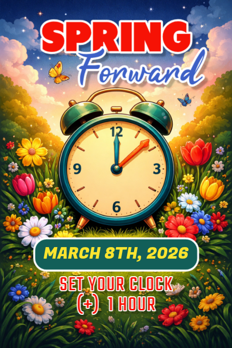 Copy of Green Spring Forward Poster | PosterMyWall