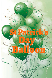 Green St Patrick's Day  Poster template