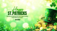 Green St. Patrick's Day Celebration Digital Display (16:9) template