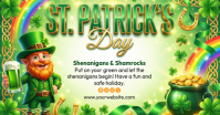 Green St. Patrick's Day Celebration Facebook Shared Image template