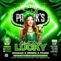 Green St. Patrick's Day Party Instagram Post Video template