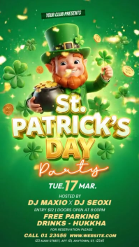 Vert St. Patrick's Day Party Instagram Story Template