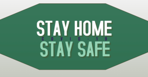 Green Stay Home Stay Safe Facebook Ad template