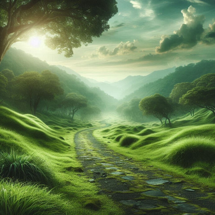 Green Still Nature  Instagram Post template
