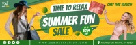 Green Summer Shopping Sale Email Header Templ template
