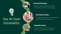 Green Sustainability Education Pagtatanghal Template - Page 2