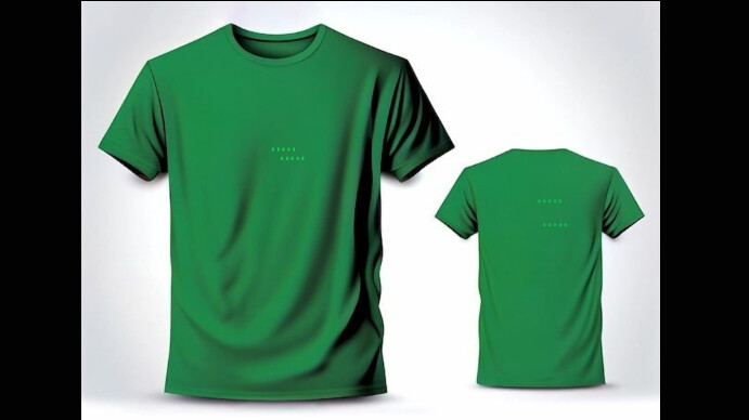 Plantilla de green t shirt mock up design | PosterMyWall