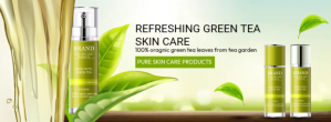 Green Tea Skin Care Facebook-coverfoto template