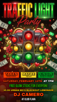 Green Traffic Light Party Instagram Story template