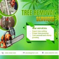 Green Tree Removal Services Instagram Post Instagram-bericht template