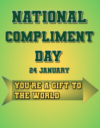 Compliment Day Design Template | PosterMyWall