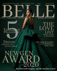 Green Typographic Newgen Award Edition With Couture Elegance Instagram Portrait template