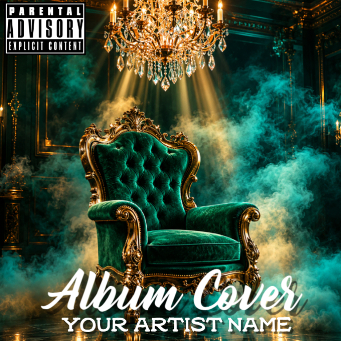 Plantilla de Verde Album Cover Album Covers | PosterMyWall