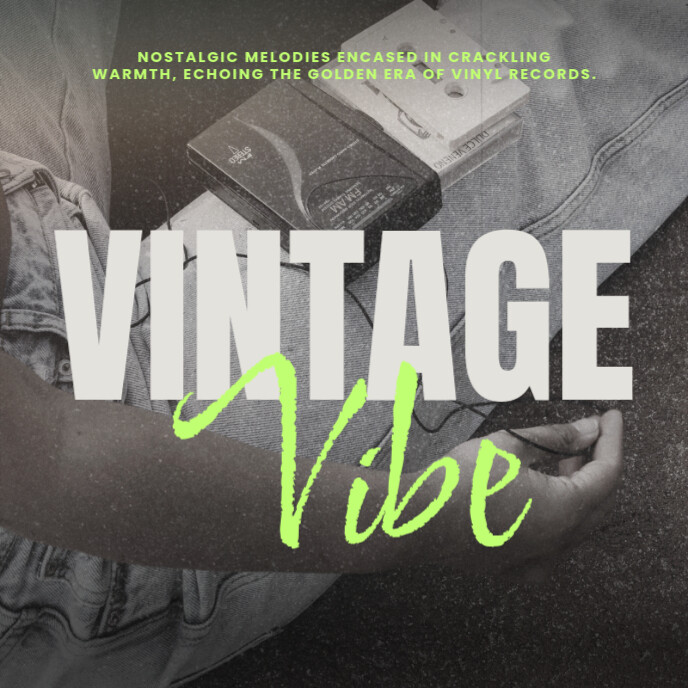 Copy of Green Vintage Album Cover | PosterMyWall