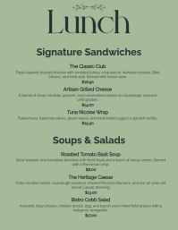 Green Bistro & Café Folder Template - Page 3
