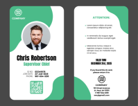 Hvid ID Card Flyer Template
