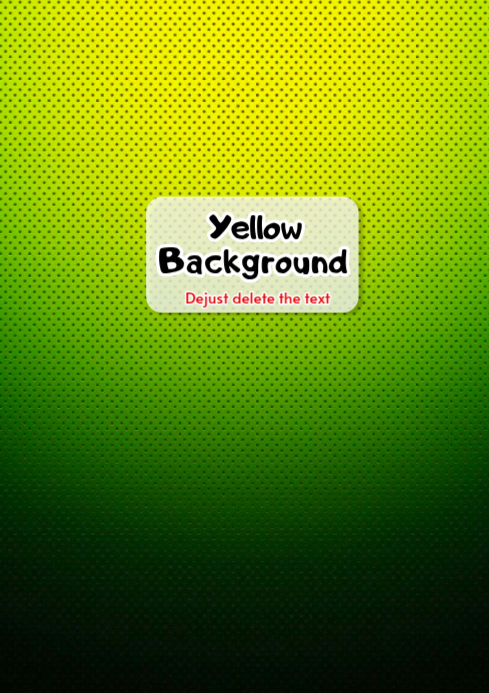 Green Yellow Background A4 Template | PosterMyWall