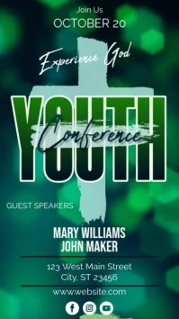 Green Youth Conference Church Instagram Story Post Indaba yaku-Instagram template