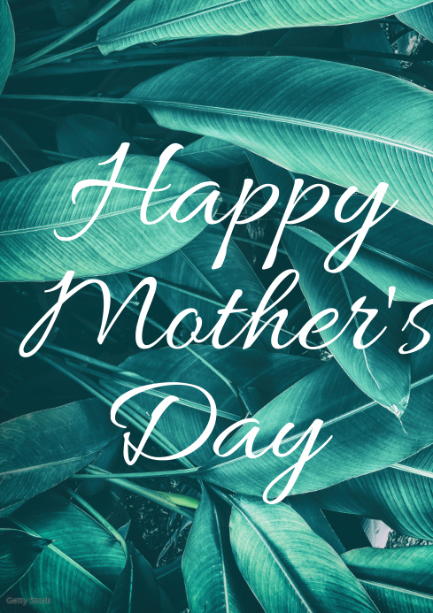 Copy of Greenery Plants Mothers Day Card Greeting | PosterMyWall
