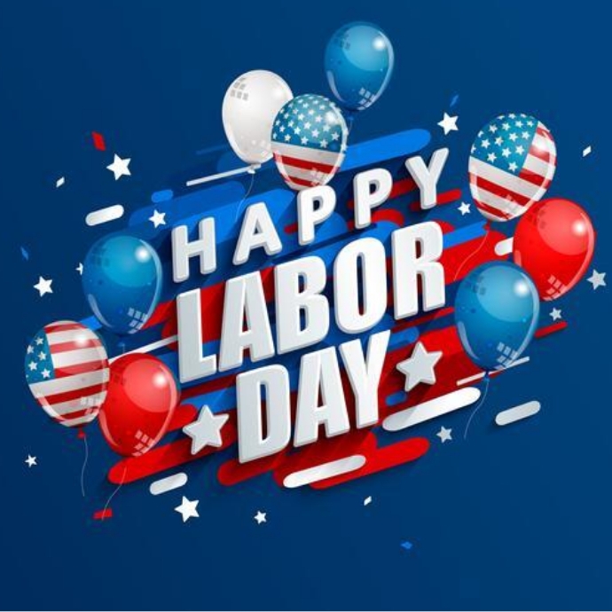 Greeting American Labor Day Poster & Flyer Logotyp template