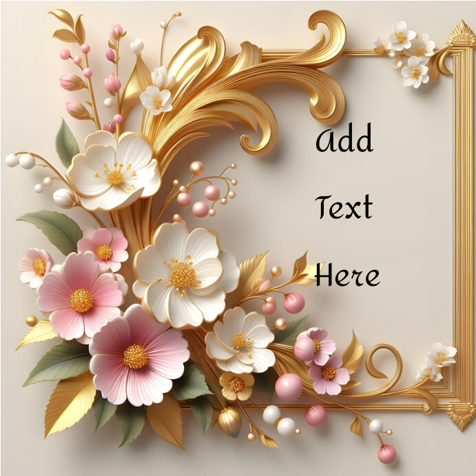 Greeting card template design Instagram Post