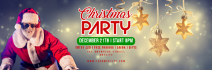 Grijs Christmas Party Twitter-header Template