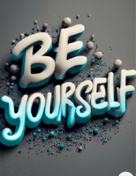 Grey 3D Motivational Typography Flyer ใบปลิว (US Letter) template