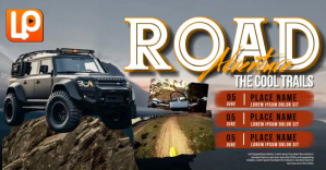 Grey Grey 3d Road Adventure  Facebook Shared Image delt Facebook-billede Template
