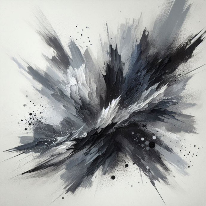 Grey Abstract Art Instagram Post Template | PosterMyWall