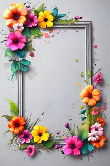 Grey Abstract Background Poster template