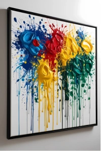 Grey Abstract Colourful Wall Frame  Pinterest Graphic template