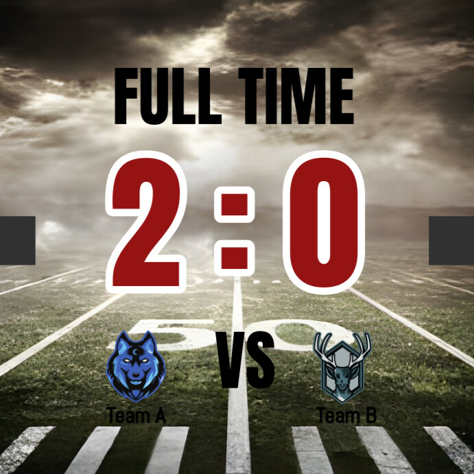 Scoreboard Posts Grey Abstract Match Score Board Instagram Po Template | PosterMyWall