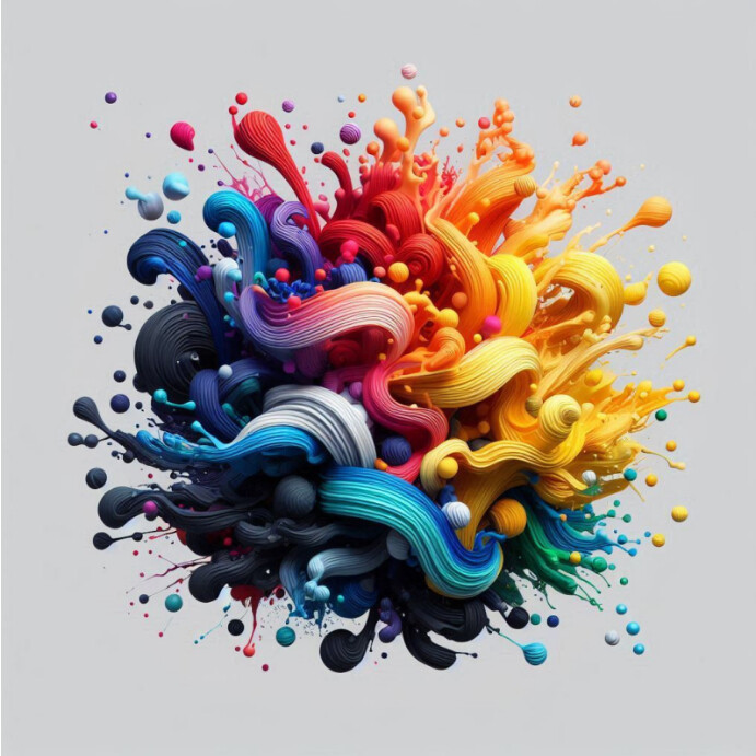 Grey Abstract Multi Colored Background  Insta Pos Instagram template
