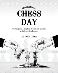 International Chess Day Instagram Post template