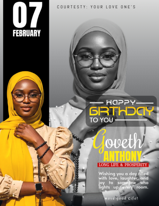 Grey Birthday Celebration Flyer Template | PosterMyWall