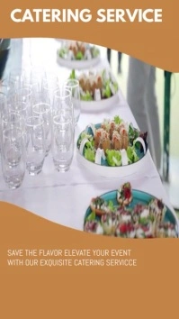 Grey  Catering Service Instagram Story template